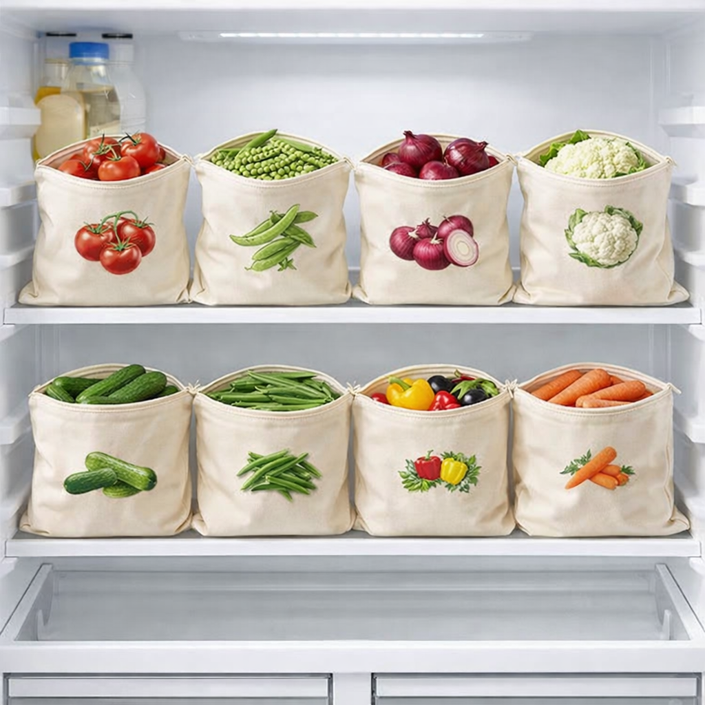 Reusable Vegetable Cotton Storage Bags