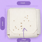 Premium Cotton Double Layer Roti Wrap Clothes with Flaps