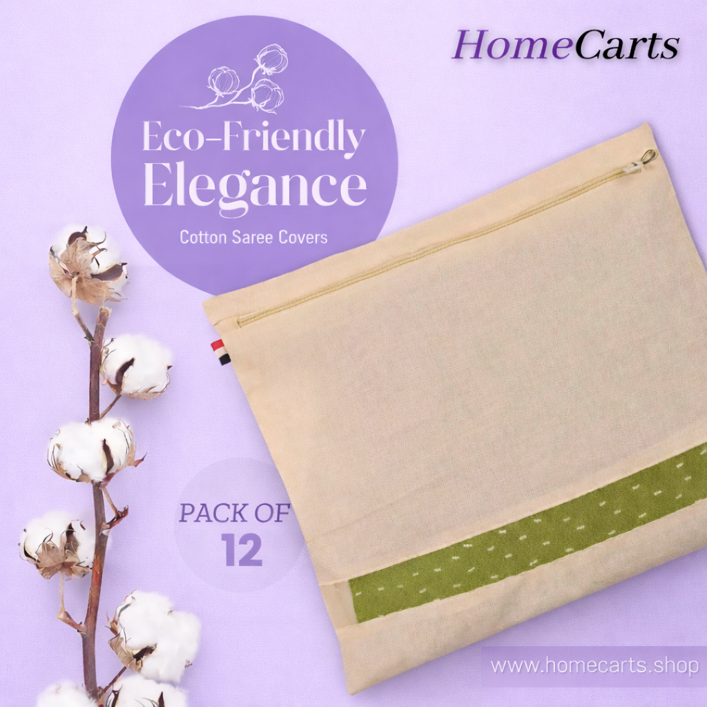 Premium Cotton Saree Covers with Zip